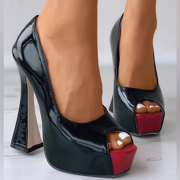 PEEP TOE By BELLA MILTRON HEEL SIZE 6 U.S.A. CHIC,SEXY,ChunkyHEELED,DAILY,PARTY. - Picture 2 of 5